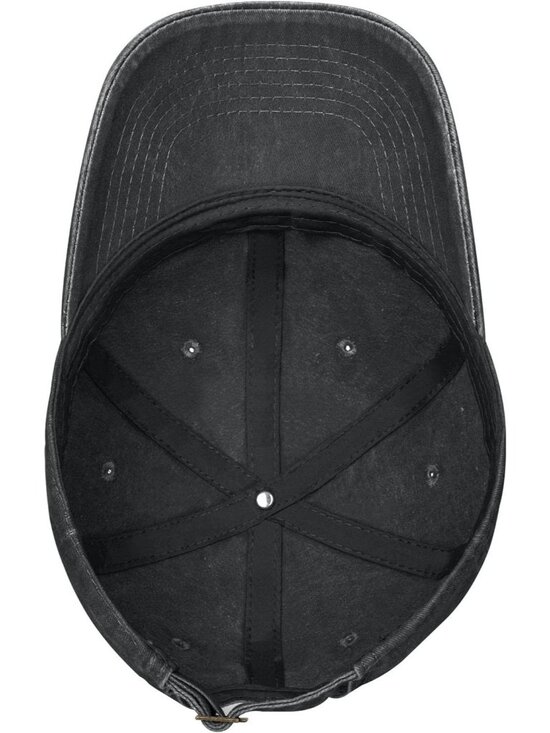 Women\'s Floral and Horse Hat Adjustable Washed Vintage Baseball Cap Black